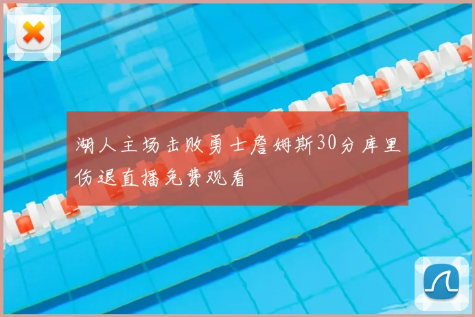 湖人主场击败勇士詹姆斯30分库里伤退直播免费观看