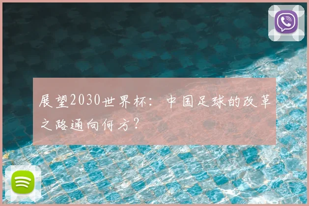 展望2030世界杯:中国足球的改革之路通向何方?